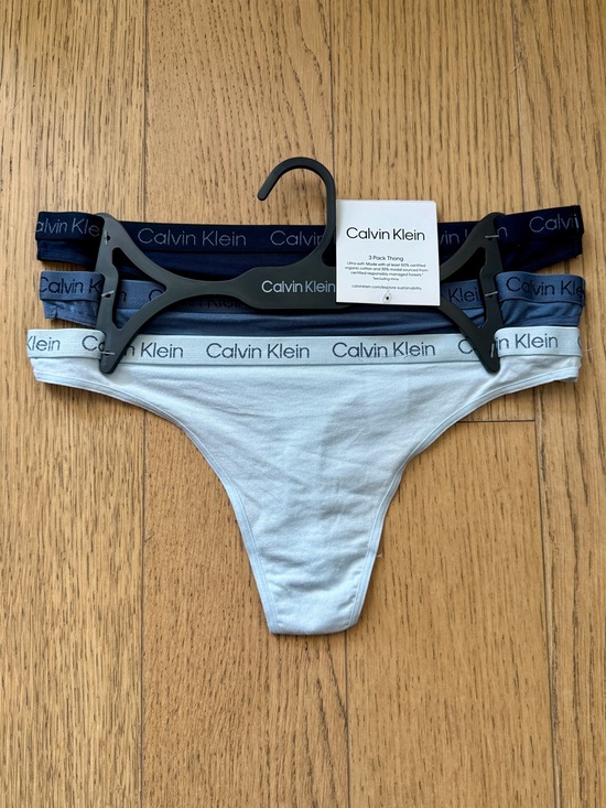 Calvin Klein Other - 3 Calvin Klein Cotton Thong Size S